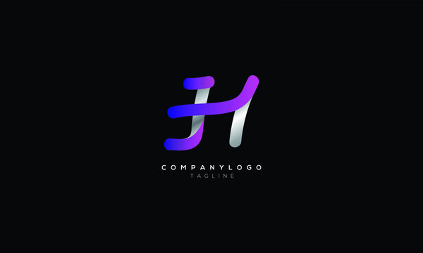 3H H3 Abstract initial monogram letter alphabet logo design