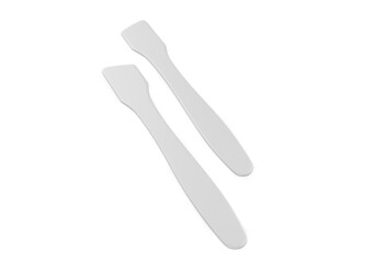 Blank Cosmetic Spatula template for mockup and branding, 3d render illustration.