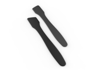 Blank Cosmetic Spatula template for mockup and branding, 3d render illustration.