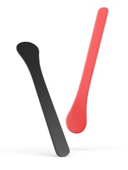 Blank Cosmetic Spatula template for mockup and branding, 3d render illustration.