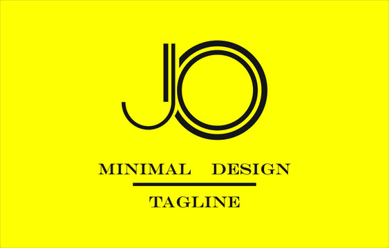 JO or JCO  Vector Art Illustration Minimal design