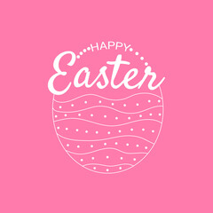 Happy Easter card design with Happy Easter text, easter egg easter card, greeting card easter, easter egg card