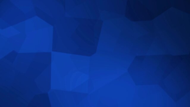 Futuristic animated blue background with irregular shapes. Seamless loop