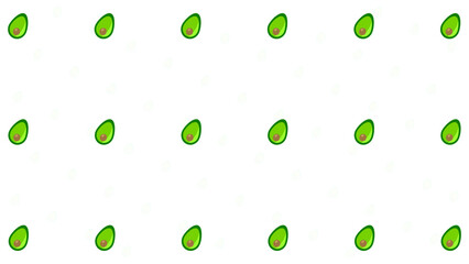 cute green avocado pattern background, fruit pattern background, perfect for wallpaper, backdrop, postcard, and background