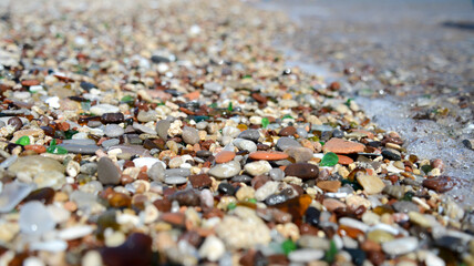 Sea stones beach
