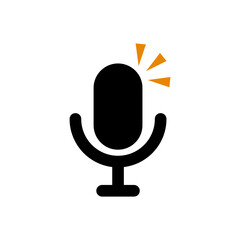 Pop microphone silhouette icon. Vector.