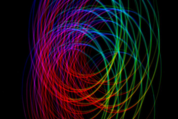 Lightpainting hustle and hustle