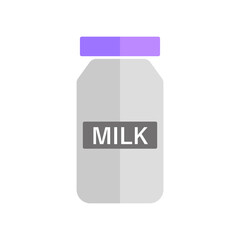 Milk icon. A drink with calcium. Vector.
