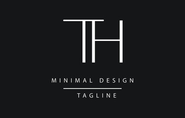 TH Vector Art Illustration Minimal Design