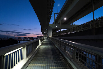 bridge at night