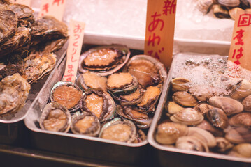 アワビ, 魚屋, 京都錦市場商店街