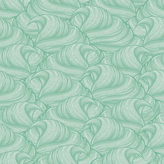 Fluffy and Creamy Pastel Colored Soft Served Ice Cream Vector Seamless Surface Pattern Design