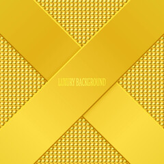 Golden luxury background with golden beads. Vector illustration.