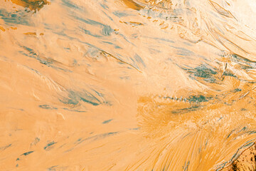 A red river from above, aerial photograph of the river in Fairy Stream, Mui Ne, Phan Thiet, Viet Nam