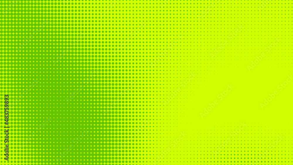 Aufkleber dots halftone green color pattern gradient texture with technology digital background. dots pop art 