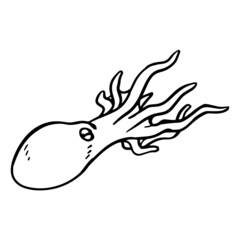 Obraz premium Octopus icon. Hand drawn vector illustration.