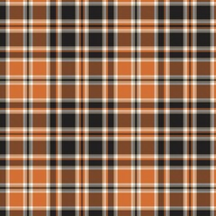 Orange Ombre Plaid textured Seamless Pattern