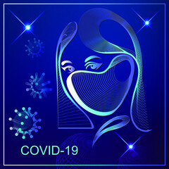 COVID-19 hygiene promotion. Vector illustration.