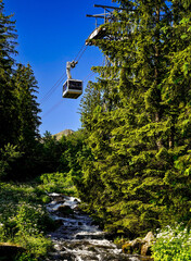 kolej linowa,  tatry, zakopane, karpaty , giewont, Polska, dolina kościeliska, morskie oko , dolina gąsienicowa. kasprowy wierch © Daniel Folek