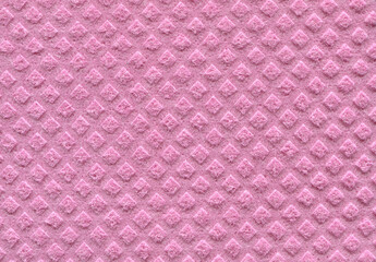 pink napkin texture in square background