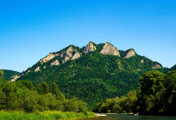 zamek, tama, zalew, Dunajec, spływ, Pieniny, Tatry, Karpaty , Polska, Trzy korony © Daniel Folek