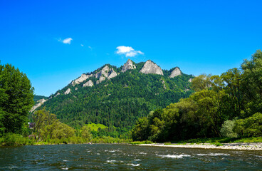 zamek, tama, zalew, Dunajec, spływ, Pieniny, Tatry, Karpaty , Polska, Trzy korony