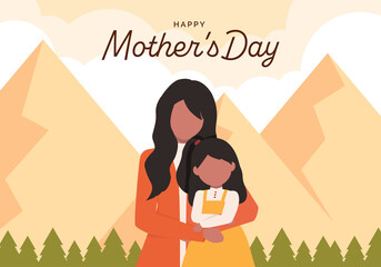Happy mother's day illustration