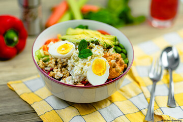 Vegetarian Healthy Food Bowl