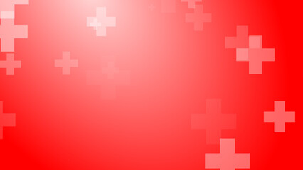 Medical health red cross pattern healthcare background.