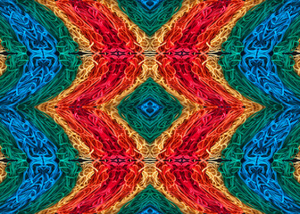 Crazy psychedelic pattern