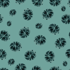 Modern geometric 3d abstract seamless pattern .  