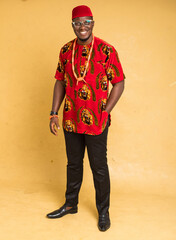 Igbo Traditionally Dressed Business Man Standing