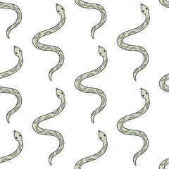 snake gray pattern simple silver