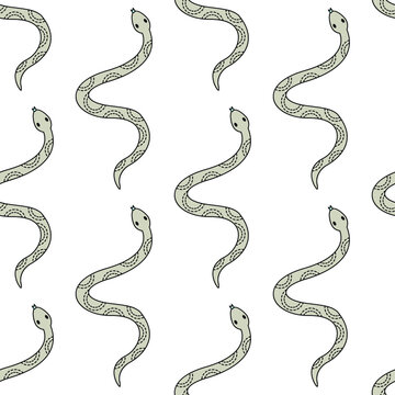 snake gray pattern simple silver