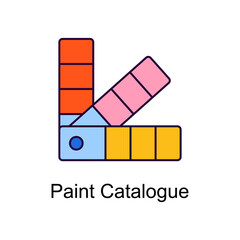 Paint Catalogue vector Filled Outline Icon Design illustration. Home Improvements Symbol on White background EPS 10 File