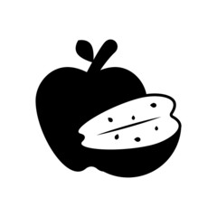 Apple fruit icon vector design templates