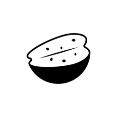 Apple fruit icon vector design templates