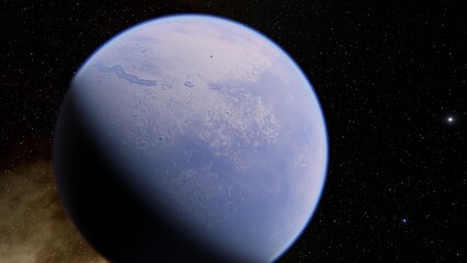 Abstract planets and space background