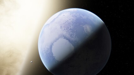 Abstract planets and space background