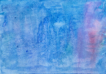 Watercolor background with blue and purple hues