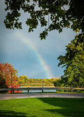 Rainbow over The Detroit River south