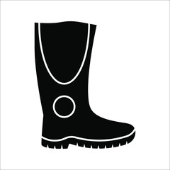 Industrial boot icon. vector illustration on background. color editable eps 10