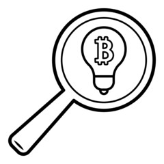 Bitcoin Flat Icon Isolated On White Background