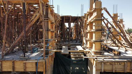 construccion con madera y concreto