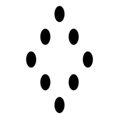 Rhombus Flat Icon Isolated On White Background