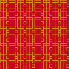Vector seamless pattern in asian style.