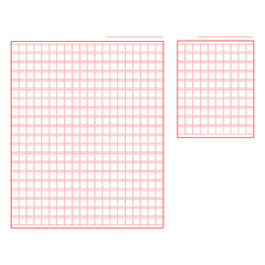 Set of Squared manuscript icon paper file, creative closeup isolated on white background vector illustration