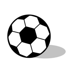 Fototapeta premium Soccer, football ball symbol, single goal isolated design vector illustration, web game object