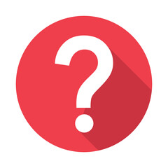 Question icon mark, help or ask bubble graphic symbol, web faq vector illustration