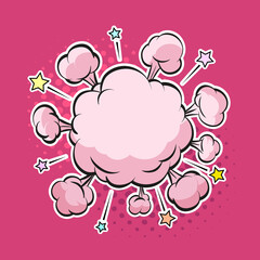 Clouds boom backgrounds, vector illustration 